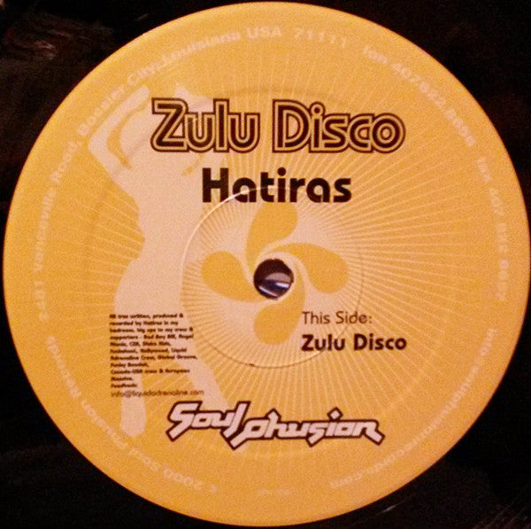 Hatiras : Zulu Disco (12")