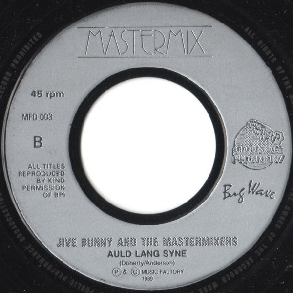 Jive Bunny And The Mastermixers / The John Anderson Band : Let's Party / Auld Lang Syne (7", Single, Lar)