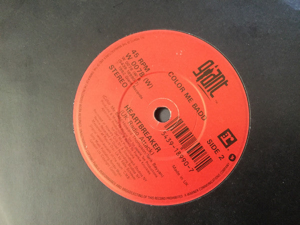 Color Me Badd : Heartbreaker (7", Single, Pos)