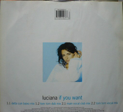 Luciana : If You Want (12", Single, 1/2)