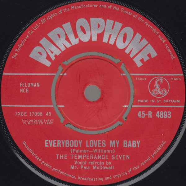 The Temperance Seven : Sahara (7", Single)