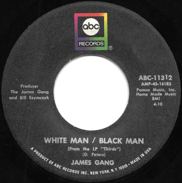 James Gang : Midnight Man / White Man - Black Man (7", Single)