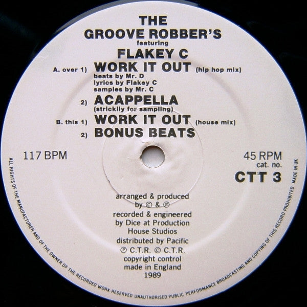 The Groove Robbers (2) Featuring Flakey C : Work It Out (12")