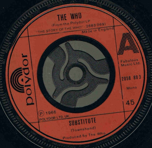 The Who : Substitute (7", Mono, Lar)