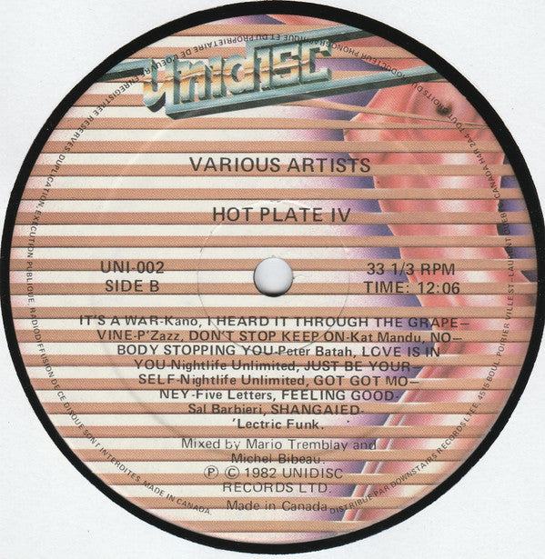Various : Hot Plate IV (12", Mixed)
