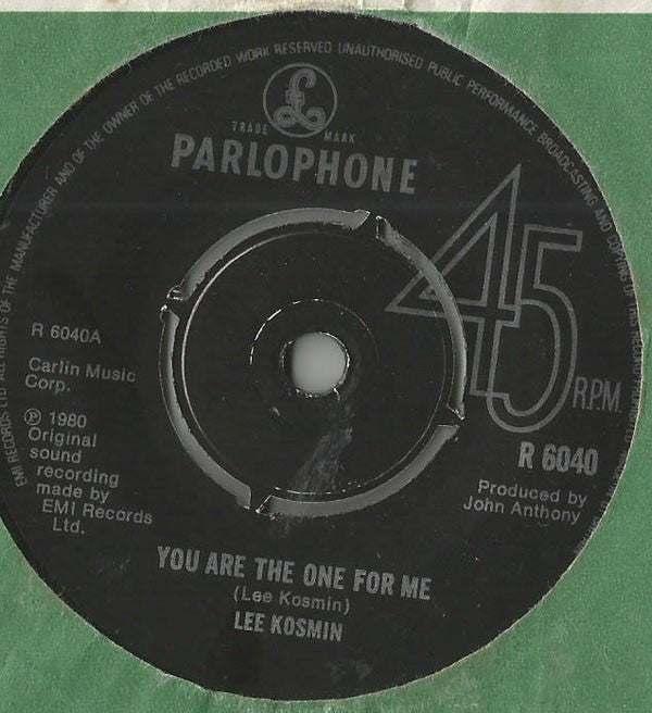 Lee Kosmin : You Are The One For Me (7", Single)