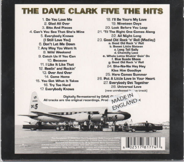 The Dave Clark Five : The Hits (CD, Comp, RM, Sli)