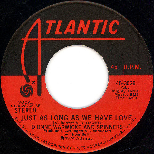 Dionne Warwick And Spinners : Then Came You (7", Single, Spe)