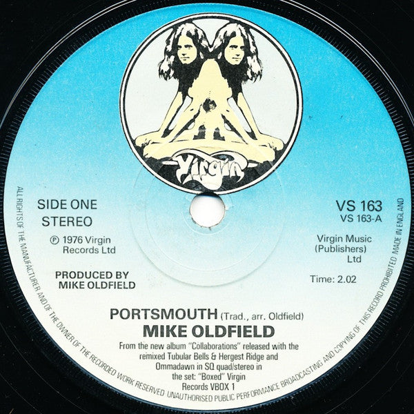 Mike Oldfield : Portsmouth (7", Single, Sol)