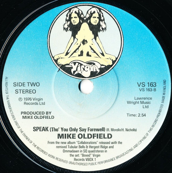 Mike Oldfield : Portsmouth (7", Single, Sol)