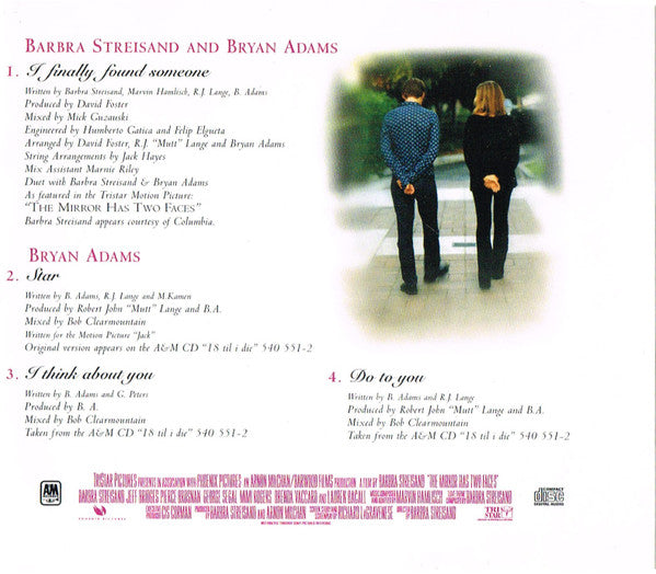 Barbra Streisand & Bryan Adams : I Finally Found Someone (CD, Single)