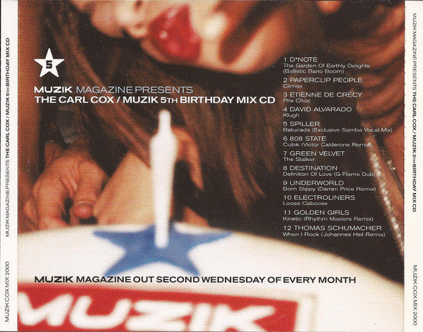 Carl Cox : The Carl Cox / Muzik 5th Birthday Mix CD (CD, Mixed)