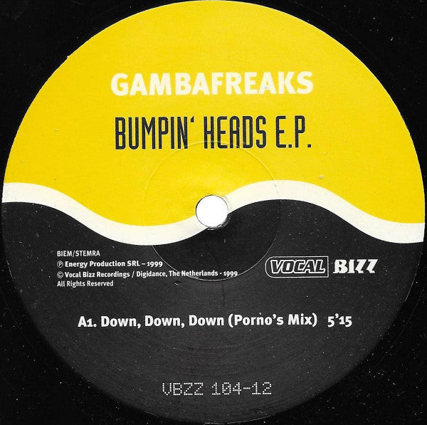 Gambafreaks : Bumpin' Heads E.P. (12", EP)