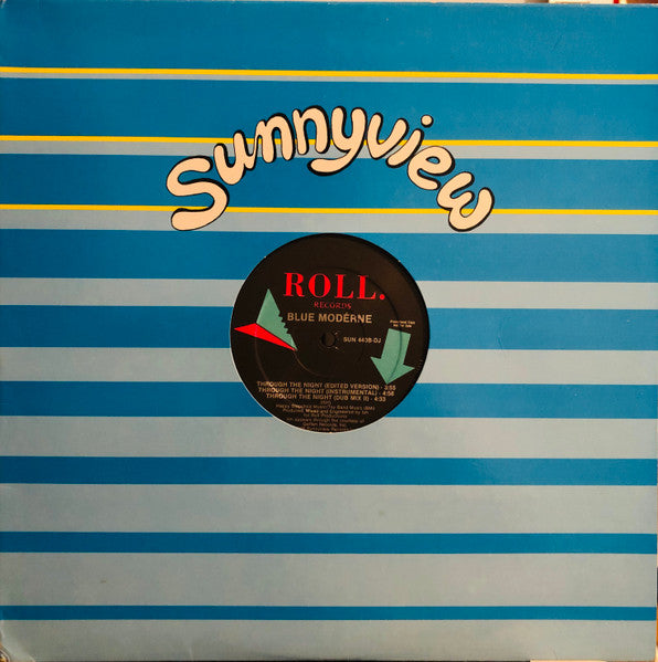 Blue Modérne* : Through The Night (12", Promo)