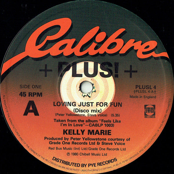 Kelly Marie : Loving Just For Fun (12", Single, Tra)