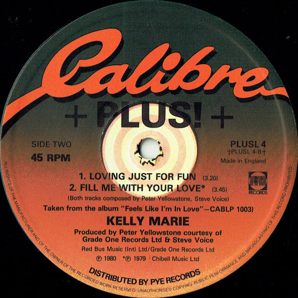 Kelly Marie : Loving Just For Fun (12", Single, Tra)