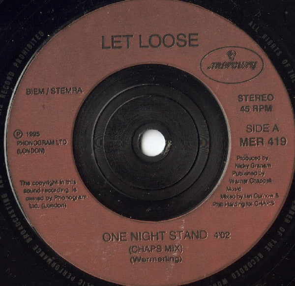 Let Loose : One Night Stand (7", Pos)