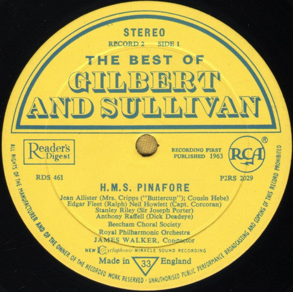 Gilbert & Sullivan \\ Royal Philharmonic Orchestra, James Walker (3) : The Best Of Gilbert & Sullivan (3xLP + Box)