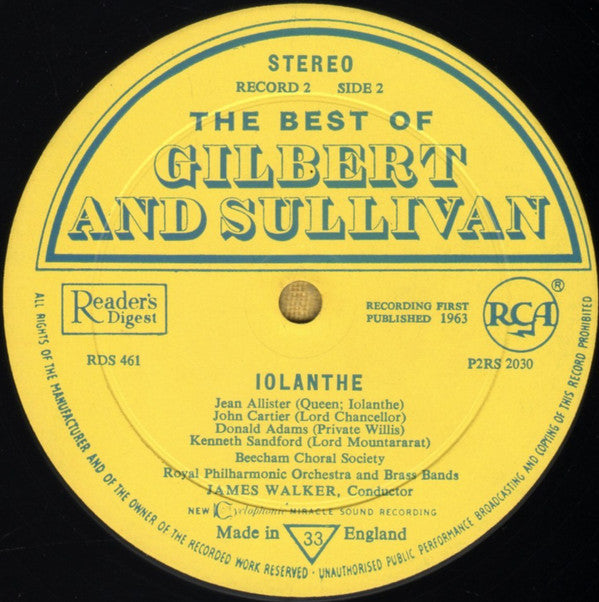 Gilbert & Sullivan \\ Royal Philharmonic Orchestra, James Walker (3) : The Best Of Gilbert & Sullivan (3xLP + Box)