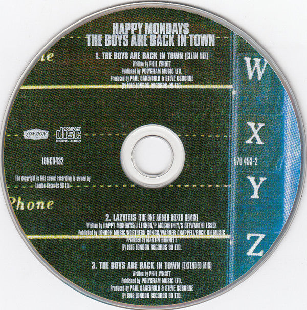 Happy Mondays : The Boys Are Back In Town (CD, Single)