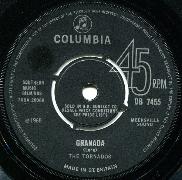 The Tornados : Granada (7", Single, Mono)