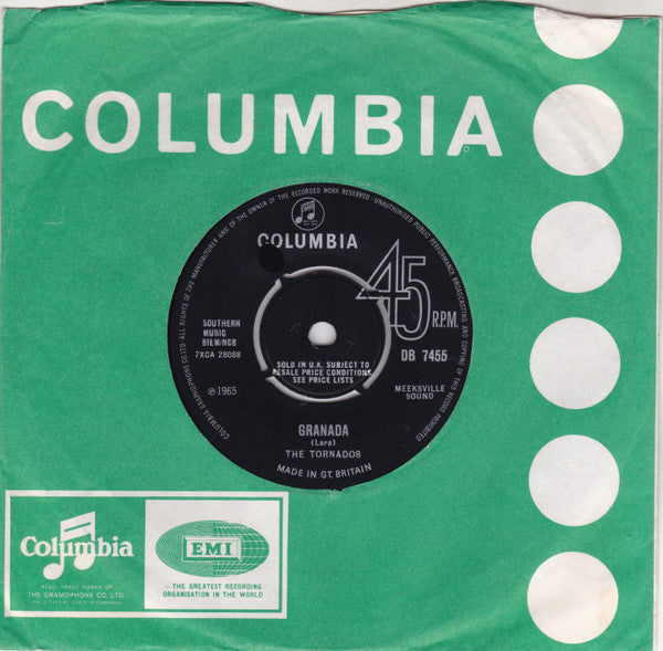 The Tornados : Granada (7", Single, Mono)