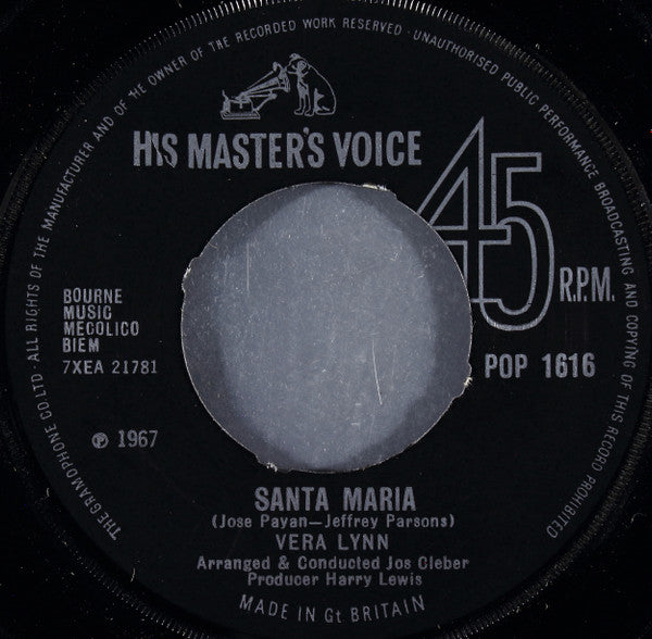 Vera Lynn : The Village Of St. Bernadette (7", Single)