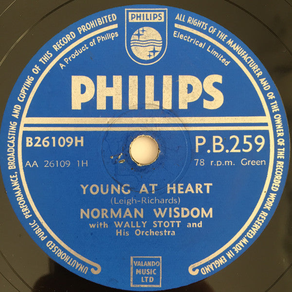 Norman Wisdom : Young At Heart / Just To Be With You (Shellac, 10")