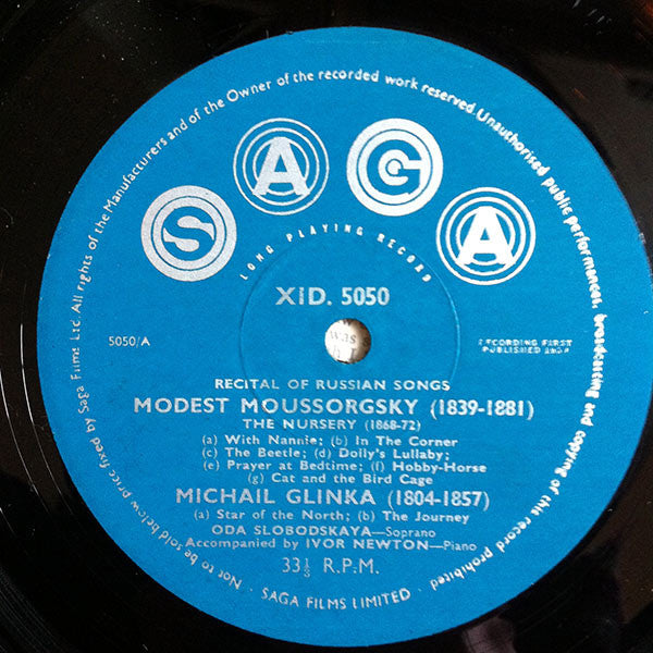 Oda Slobodskaya : Russian Songs (LP, Album)