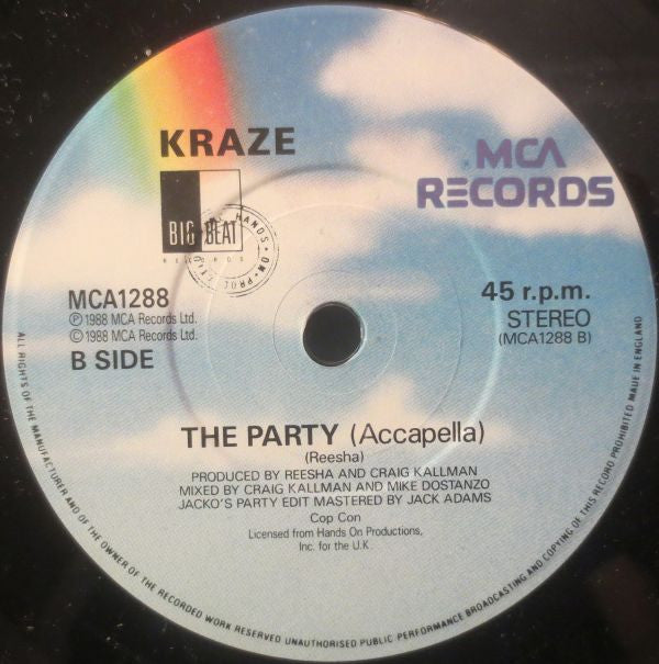 Kraze : The Party (7", Pap)