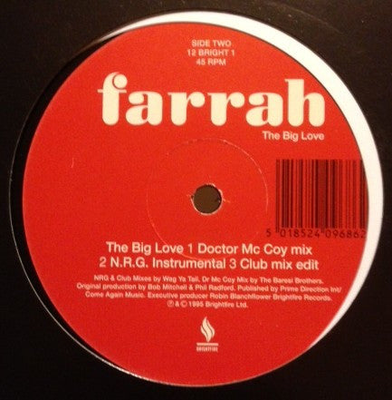 Farrah (3) : The Big Love (12")