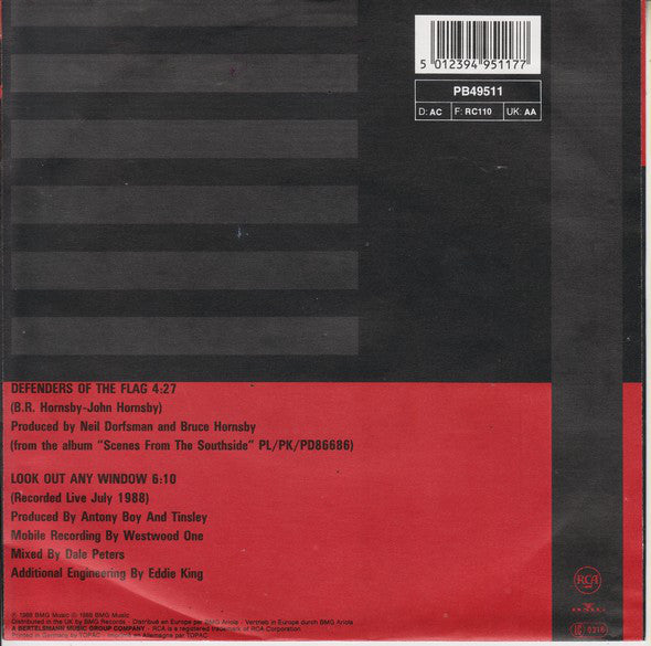 Bruce Hornsby And The Range : Defenders Of The Flag (7", Single)