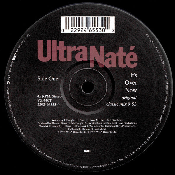 Ultra Naté : It's Over Now (12")