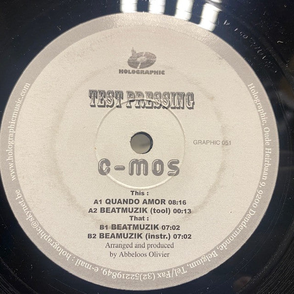 C-Mos : Quando Amor (12", TP)