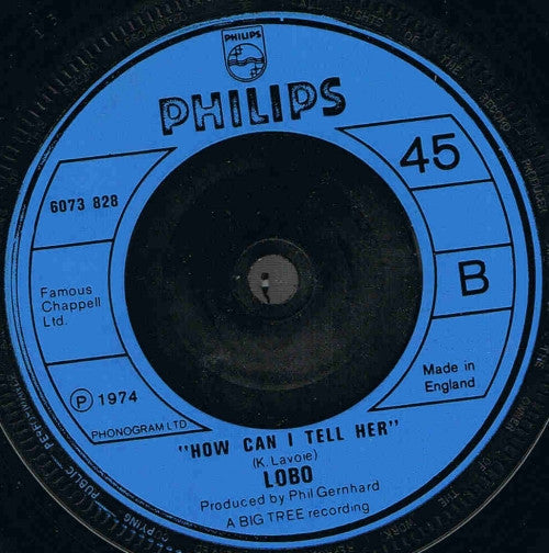 Lobo (3) : Don't Expect Me To Be Your Friend (7")