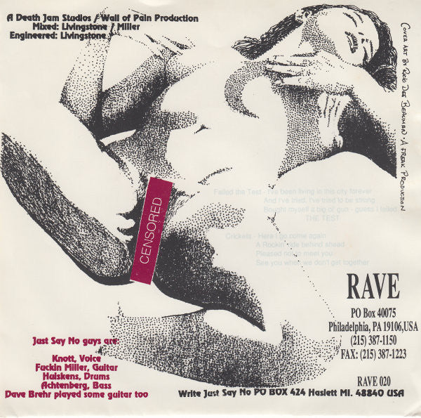 Just Say No : Crickets (7", Single, Ltd, Bur)
