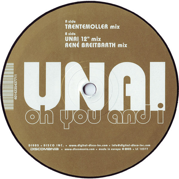 Unai : Oh You And I (12")