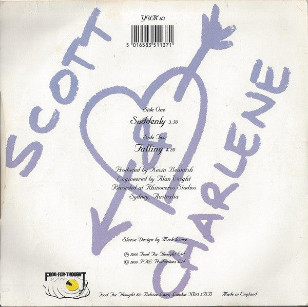 Angry Anderson : Suddenly (The Wedding Theme From Neighbours) (7", Single, Sil)