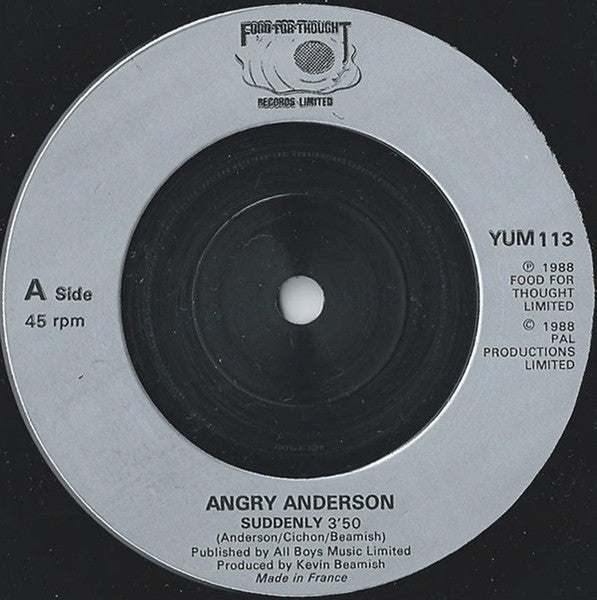 Angry Anderson : Suddenly (The Wedding Theme From Neighbours) (7", Single, Sil)