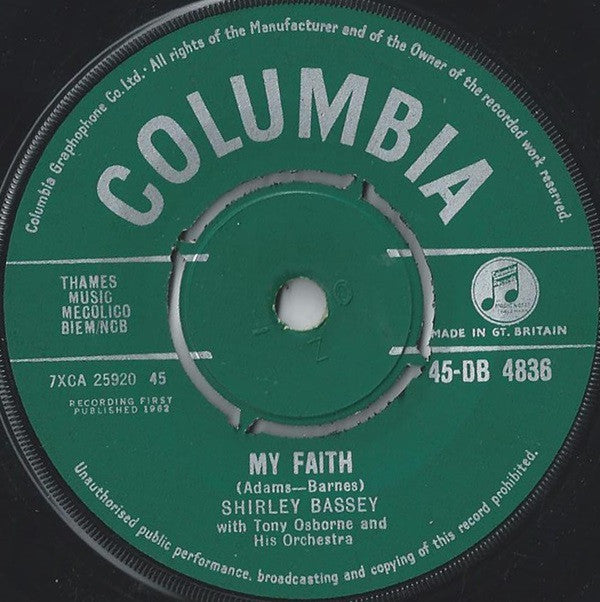 Shirley Bassey : Far Away (7", Single)