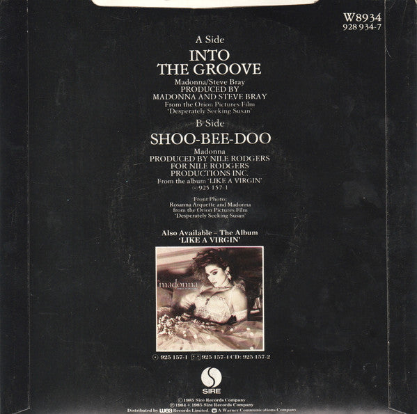 Madonna : Into The Groove (7", Single, Sil)
