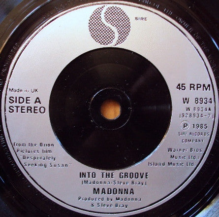 Madonna : Into The Groove (7", Single, Sil)