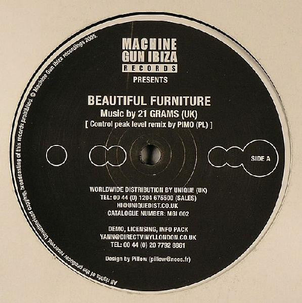 21 Grams & Pimo : Beautiful Furniture / Supamusic (12")