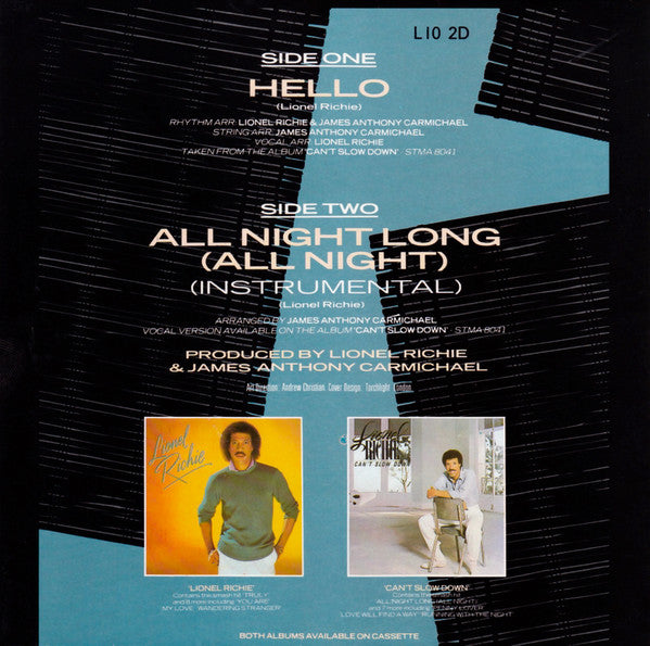 Lionel Richie : Love Will Conquer All (7", Single + 7", Single, Ltd)
