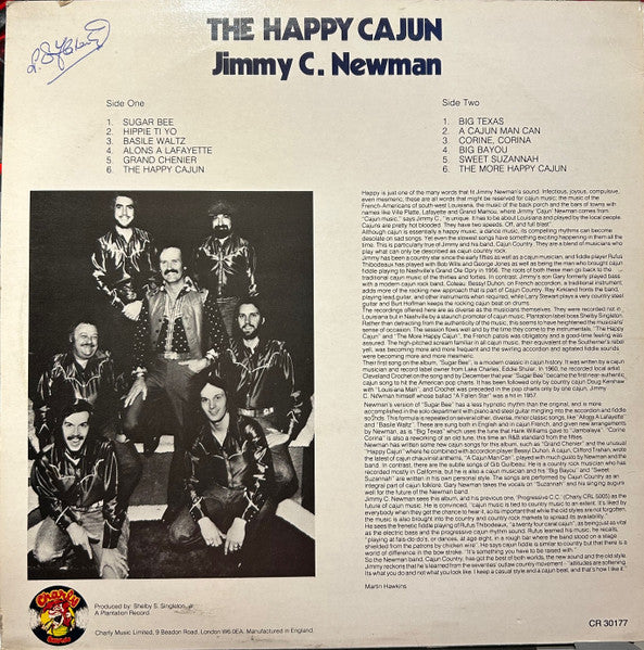 Jimmy C. Newman : The Happy Cajun (LP, Album, A P)