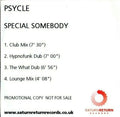 Psycle : Special Somebody (CDr, Promo)