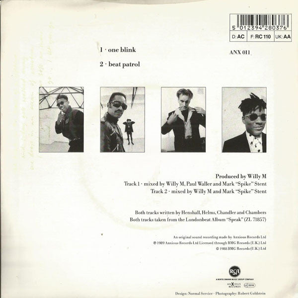 Londonbeat : One Blink (7", Single)