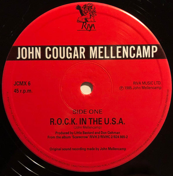 John Cougar Mellencamp : R.O.C.K. In The U.S.A. (12", Single)
