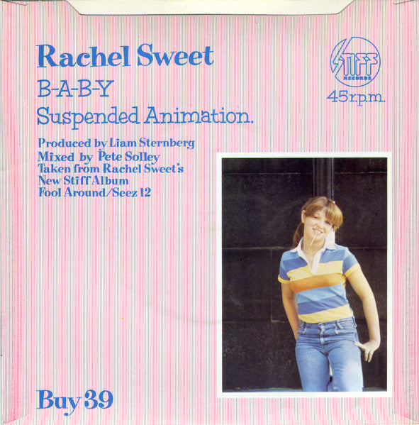 Rachel Sweet : B-A-B-Y / Suspended Animation (7", Single)
