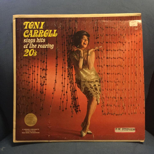 Toni Carroll : Sings Hits Of The Roaring 20's (LP, Album, Mono)